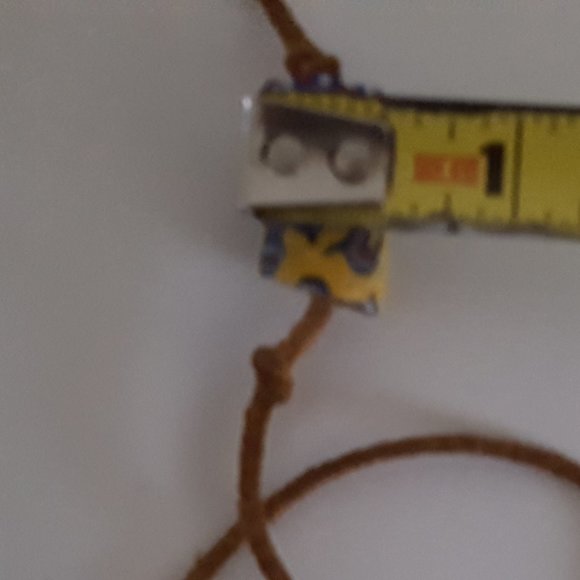 Vintage Glass Trade Bead on 15" Leather Cord - Picture 4 of 9